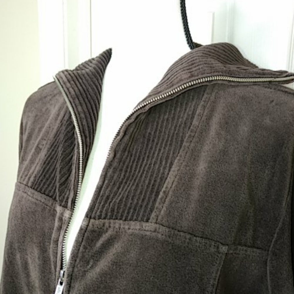 Jones New York Sport Velour Track Jacket Sz 2x